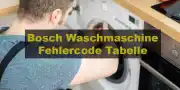 Bosch Waschmaschine Fehlercode Tabelle: Ein Leitfaden zur Fehlerbehebung