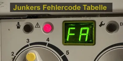 Junkers Fehlercode Tabelle: Alle wichtigen Fehlercodes und deren Lösungen im Überblick